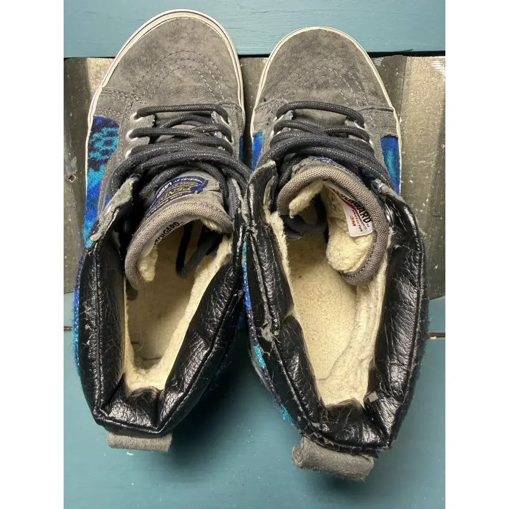 Vans x Pendleton SK8-Hi MTE Wool Suede Hi-Top Sneakers M 4.5 W 6 Tribal Asphalt